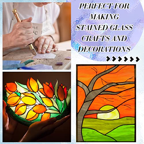 Rtteri 24 Sheets Stained Glass Sheets With Variety Patterns 4 X 4 Inch Opaque Mixed Colors Stained Glass Scrap Pieces Colored Glass Assorted Texture Mosaic Glass Tiles For Crafts Art Supplies #TOP2