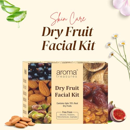 Image of Aroma treasures one time use Dry Fruit Facial Kit for all skin type