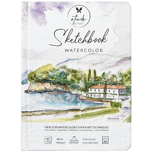Carnet de croquis presse à froid 25% coton pour supports humides