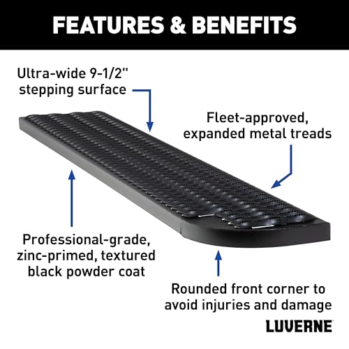 Estribo lateral Grip Step XL Luverne para Van negro miniatura 3