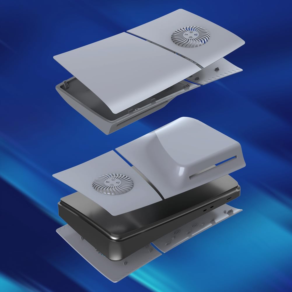 ABS Hard Shell Faceplate con sfiato di raffreddamento per PS5 Slim Disc/Digital Console per SLIM caso di sostituzione