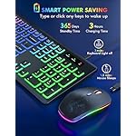 Wireless-Keyboard-and-Mouse-Combo-RGB-Backlit-Rechargeable-Light-Up-Letters-Full-Size-Ergonomic-Tilt-Angle-Sleep-Mode-24GHz-Quiet-Mouse-for-Mac-Windows-Laptop-PC-Trueque Wireless Keyboard and Mouse Combo - RGB Backlit, Rechargeable & Light Up Letters, Full-Size, Ergonomic Tilt Angle, Sleep Mode, 2.4GHz Quiet Mouse for Mac, Windows, Laptop, PC, Trueque