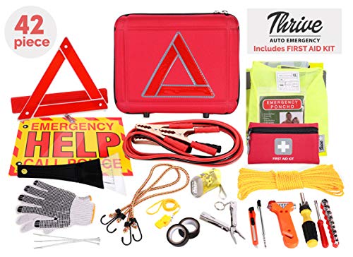 Thrive Roadside Assistance Auto Emergency Kit - Ideal Winter Accessory for Your car