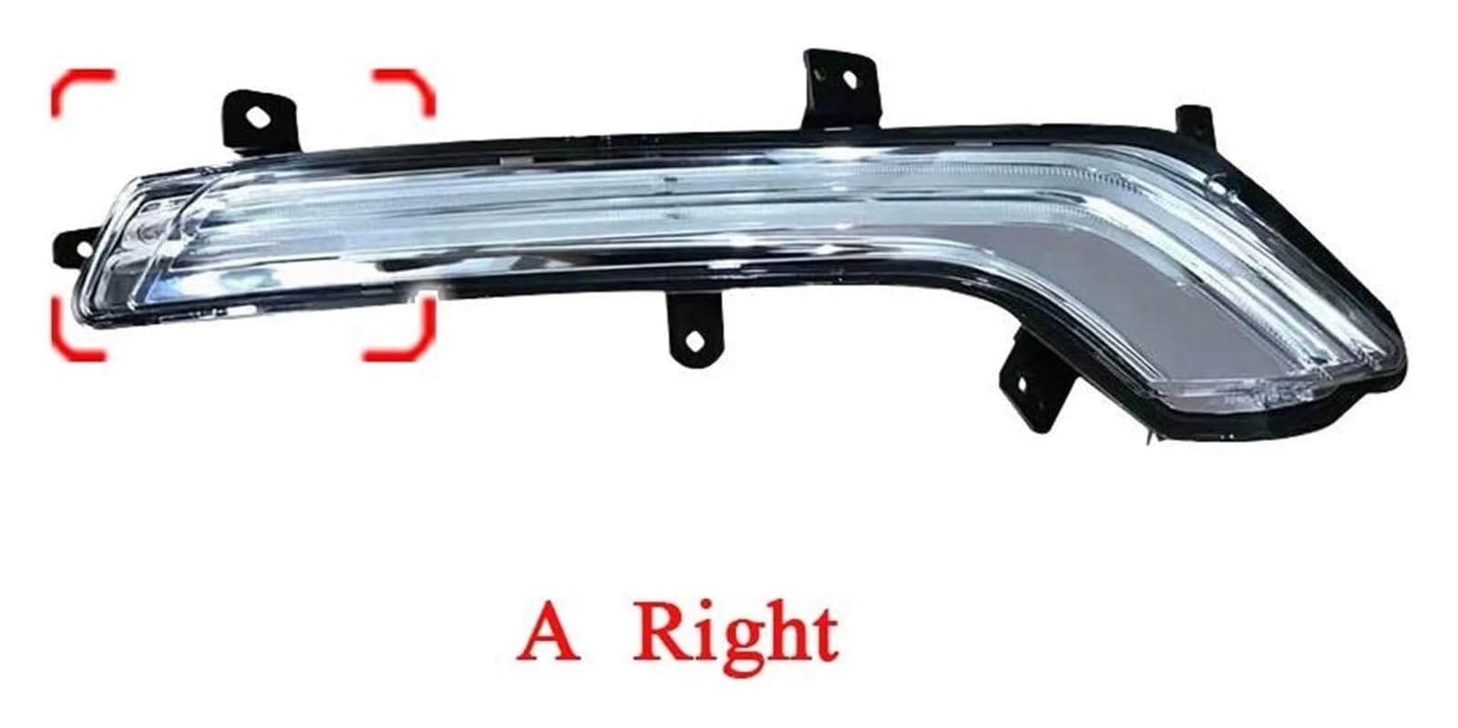 Intermitente Lateral Para Peugeot 508 2015 2016 Luz Diurna LED Delantera Antiniebla Intermitente 9809087680 9809087780(A Only Right)