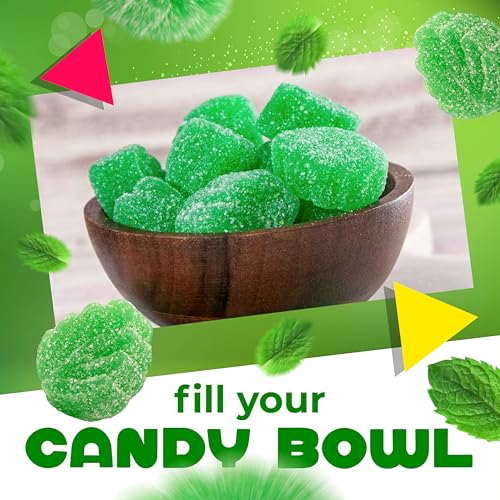 Caramelos suaves de menta spearmint hojas 2 lb bolsa miniatura 5
