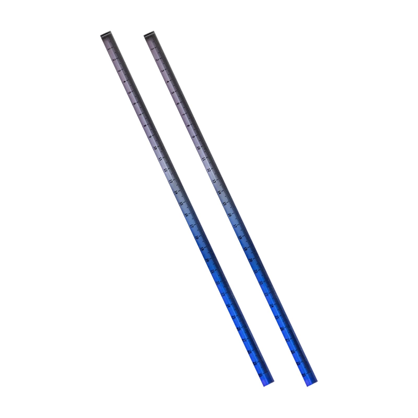 Of 2 Clear Acrylic Straight Ruler with Inches Centimeters, Colored Ruler Metric Rulers Measuring Rulers Set Metric and Inch Scale