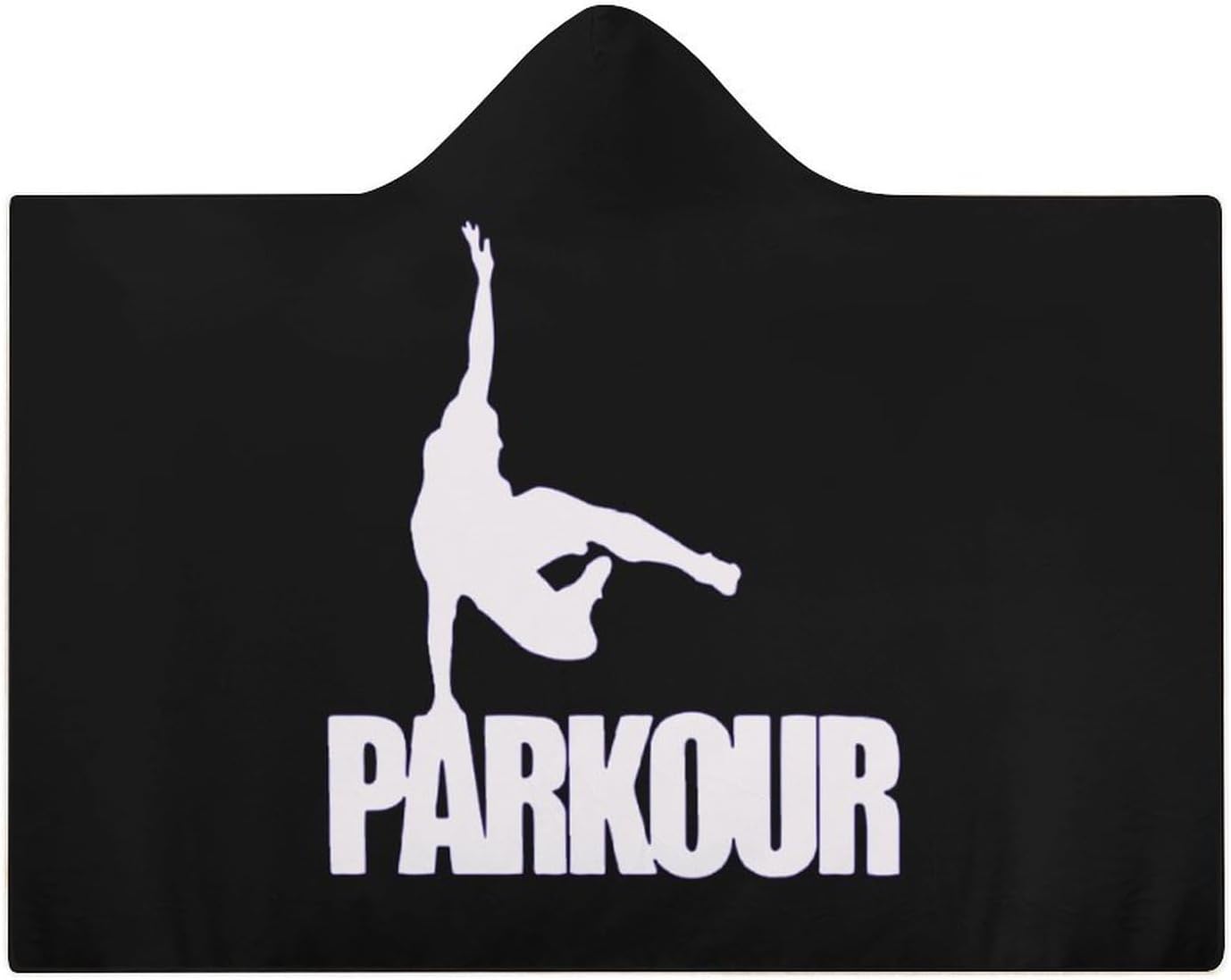 Parkour Sport Fashion Wearable Blanket Hoodie Fleece Throw Cloak Robe Unisex