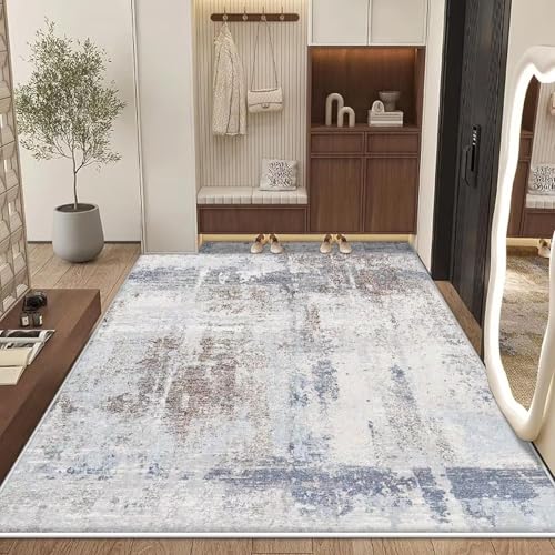 Tapis lavable et facile à nettoyer antidérapant pour salon moderne