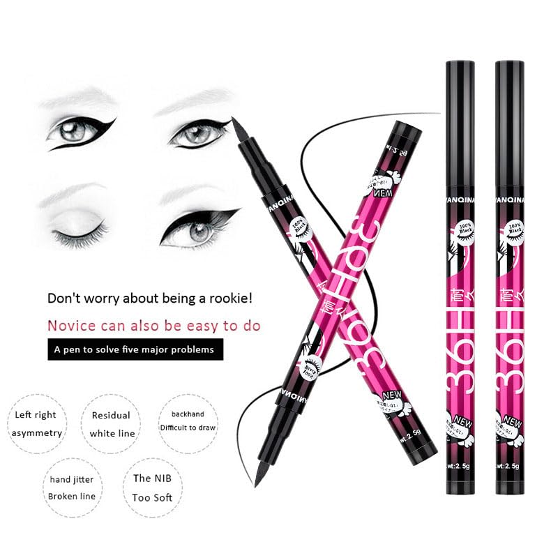 Eyeliner líquido negro de larga duración y resistente al agua miniatura 3