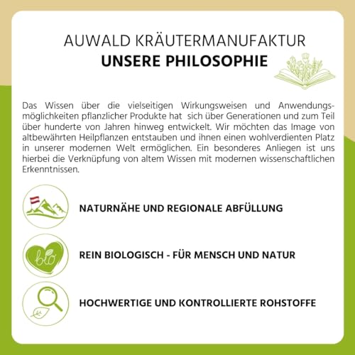 NEU! Auwald Baldrian Tropfen BIO – Hochwertiger Auszug, Extrakt, Essenz & Tinktur – 100% BIO Landwirtschaft, Frei von künstlichen Zusätzen und Farbstoffen, Hergestellt in Österreich – 100ml