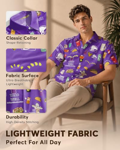 Image of 99TIMORO Horror Movie Men's Halloween Button Down Shirts Short Sleeve Top