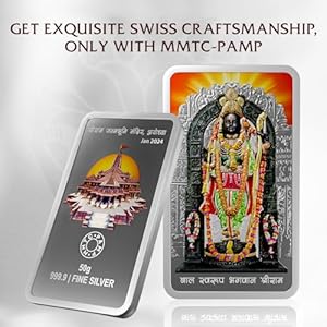 999.9+ Purest Silver Bar, Ram Lalla 50 Gram Coin 4 51PAzdC9EdL. SL500 . SS300