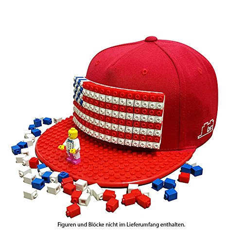 Preisvergleich Produktbild BrickBrickCap Rot für Kinder - Lego Kompatibel