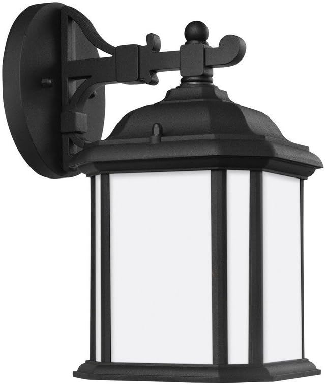 Generation Lighting 84529EN3-12 Kent LED One-Light Outdoor Wall Lantern, Black
