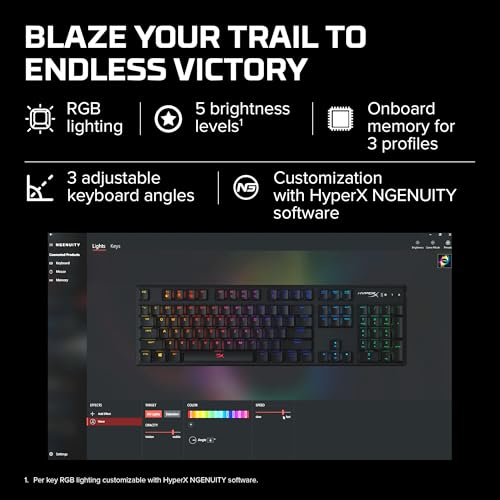 Alloy Origins, Tastiera Meccanica da Gaming Cablata, Illuminazione RGB, Telaio in Alluminio, 80 Milioni di Pressioni Garantite, Cavo USB-C, 3 Dispositivi Collegabili, Layout Inglese, Nera - Tastiera gaming - Immagine 4