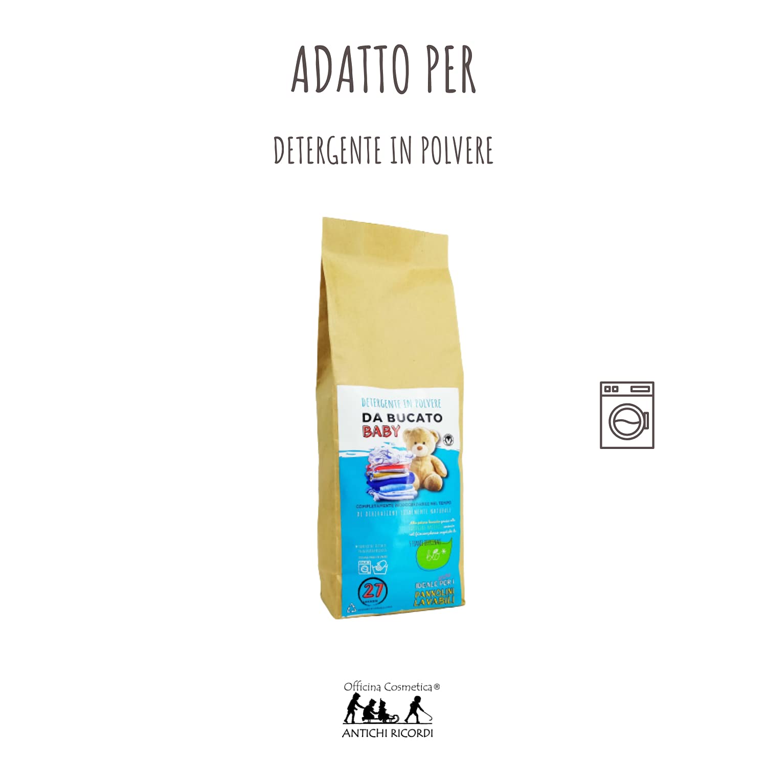 Detersivo per Bucato in Polvere per Lavatrice 1,3 kg