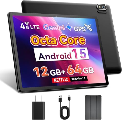 Topsand 10 Inch Android 15 Tablet with SIM Card Slot Uncloked,4G Cellular Tablet...