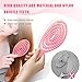 SHINLEA Detangle Hair Brush, Detangling Wet Spiral Hairbrush for Women, Men, kids, Vented Detangler for Blow Drying, Glide Through Tangles For All Hair Types (Pink)