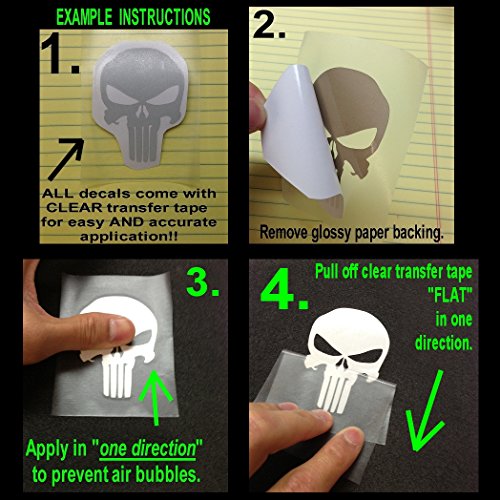 Image of customTAYLOR33 High Intensity Grade Reflective Grim Reaper Decal (7 inches X 4 inches)