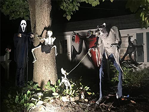 Larpgears Scarecrow Screaming Ghost Halloween Scary Ghost Of Death Ghost Flying Halloween Decoration For Outdoor Garden, Porch,Yard (Black) #TOP5