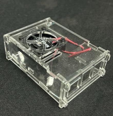 Rpi shop – Acrylic Case for Raspberry Pi 5, with Fan and Heatsinks Compatible with Raspberry Pi 5 4GB/8GB