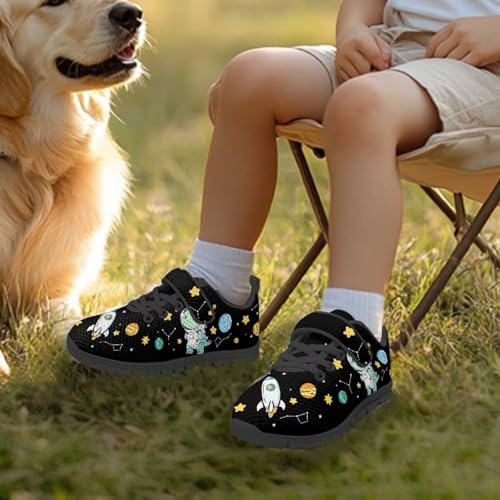 Little Kid Shoes for Boys & Girls Breathable Tennis Running Sneakers for Kids Cute Dinosaur Pattern3