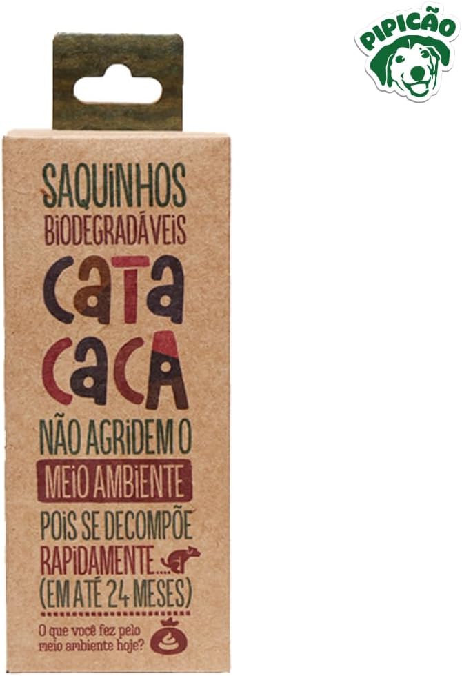 Kit 10 Refis de Saquinhos Higiênicos Cata Caca Pipicão