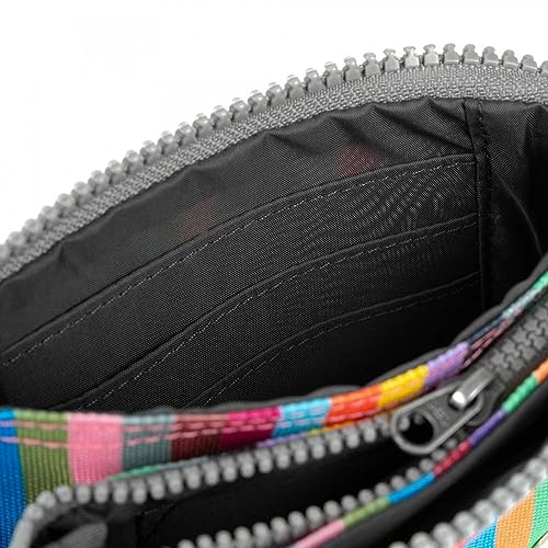 Monedero ROKA London Carnaby S multi stripe en lienzo ecológico y resistente 7