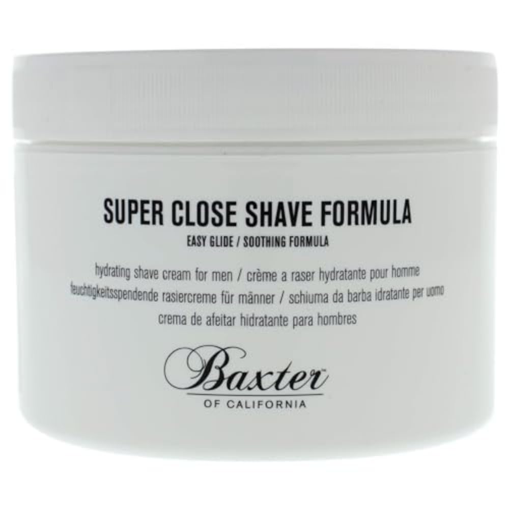 Baxter of California Super Close Shave Formula for Men | Easy Glide| Soothing Formula | Tea Tree Oil, Witch Hazel & Peppermint