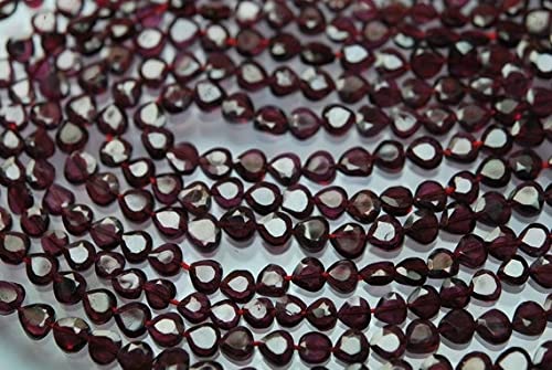 Grenat véritable perles cœur 5mm LKBEADS fil de pierre naturelle lithothérapie