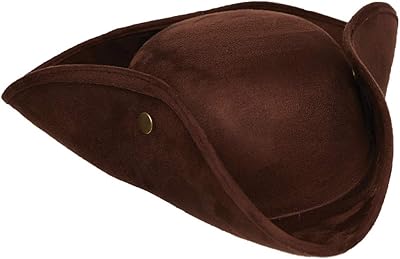 UNDERWRAPS Unisex Adult Colonial Tri-Corner Hat Costume Accessory, Brown, One Size