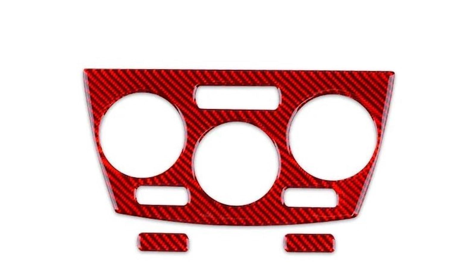 Real Carbon Fiber for Subaru for Impreza 2009 2010 2011 Car Interior Air Conditioning Climate Control Trim Interior Decal Trim(Red Carbon)