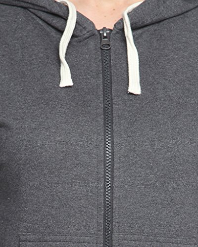Image of PINACOLADA Charcoal Womens Zipper Hoodie