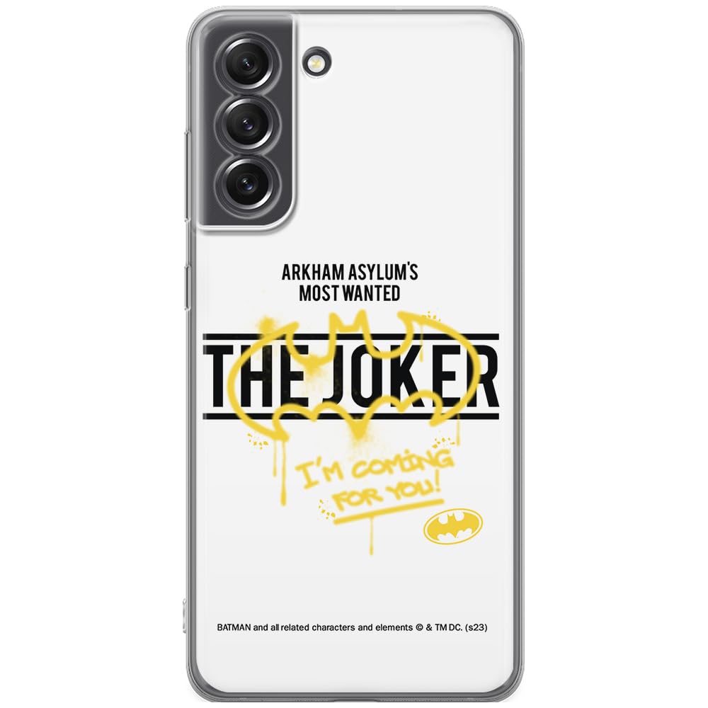 ERT GROUP mobile phone case for Samsung S21 FE original and officially Licensed DC pattern Batman & Joker 006 optimally adapted to the shape of the mobile phone, case made of TPU