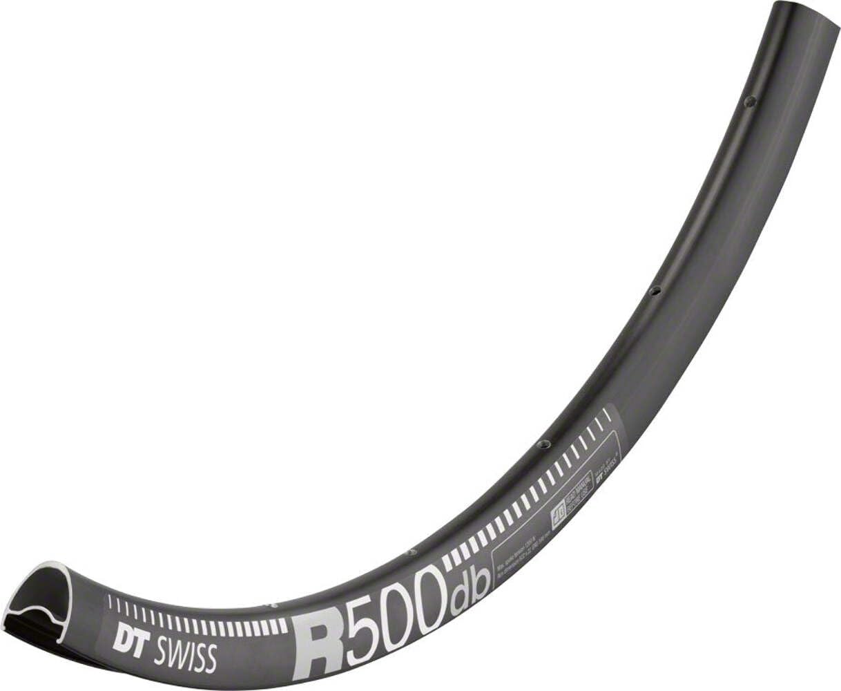 DT Swiss R 500 700c Tubeless-Ready Road Disc Rim: 28h, Black
