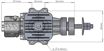 Amazon.co.jp: DLE ガソリンエンジン DLE20 20cc RC飛行機モデル 世界