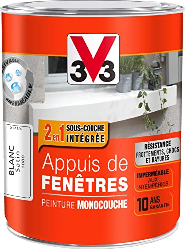 V33 Peinture appuis de fenêtres Blanc 1L