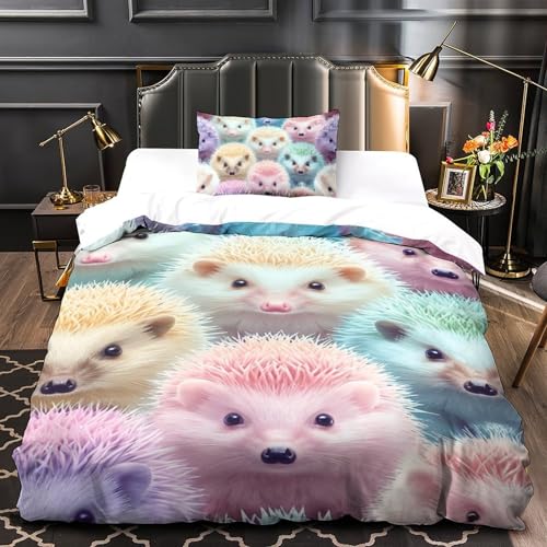 Ensemble de literie microfibre hérisson 3D pour des nuits douces en hiver - 4