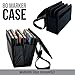 Universal Black 80 Slot Premium Heavy-Duty Nylon Marker Storage Case with Shoulder Strap - Works with Lipstick, Prismacolor, Copic, Sharpie, and more (Black)