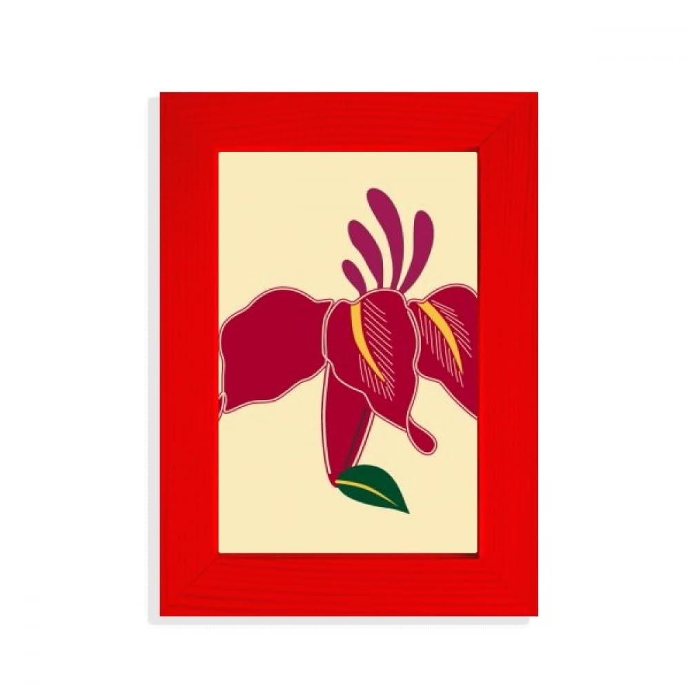 Peinture culture japonaise avec cadre rouge élégant pour décoration murale asiatique