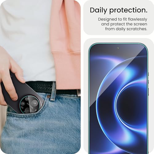 Image of FIRST MART Tempered Glass for Xiaomi 17 Ultra with Black Camera Lens Protector & Installation Kit | HD Clear, Edge-to-Edge, Scratch Resistant, Case-Friendly | Pack of 1