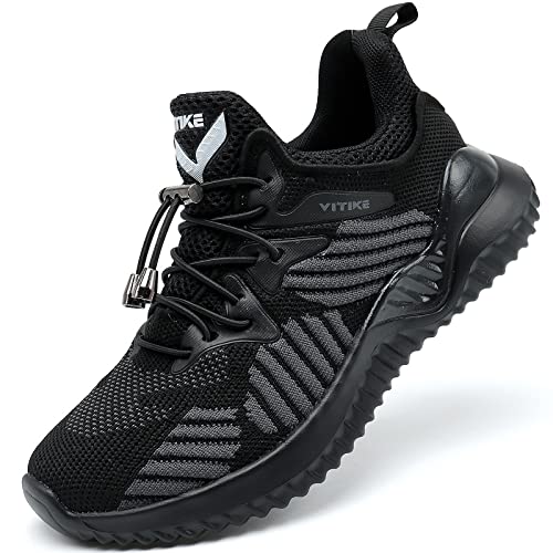 Jmfchi Boys Girls Kids' Sneakers Knitted Mesh Sports Shoes Breathable Lightweight Running Shoes For Kids Fashion Athletic Casual Shoes Classic Black #TOP19