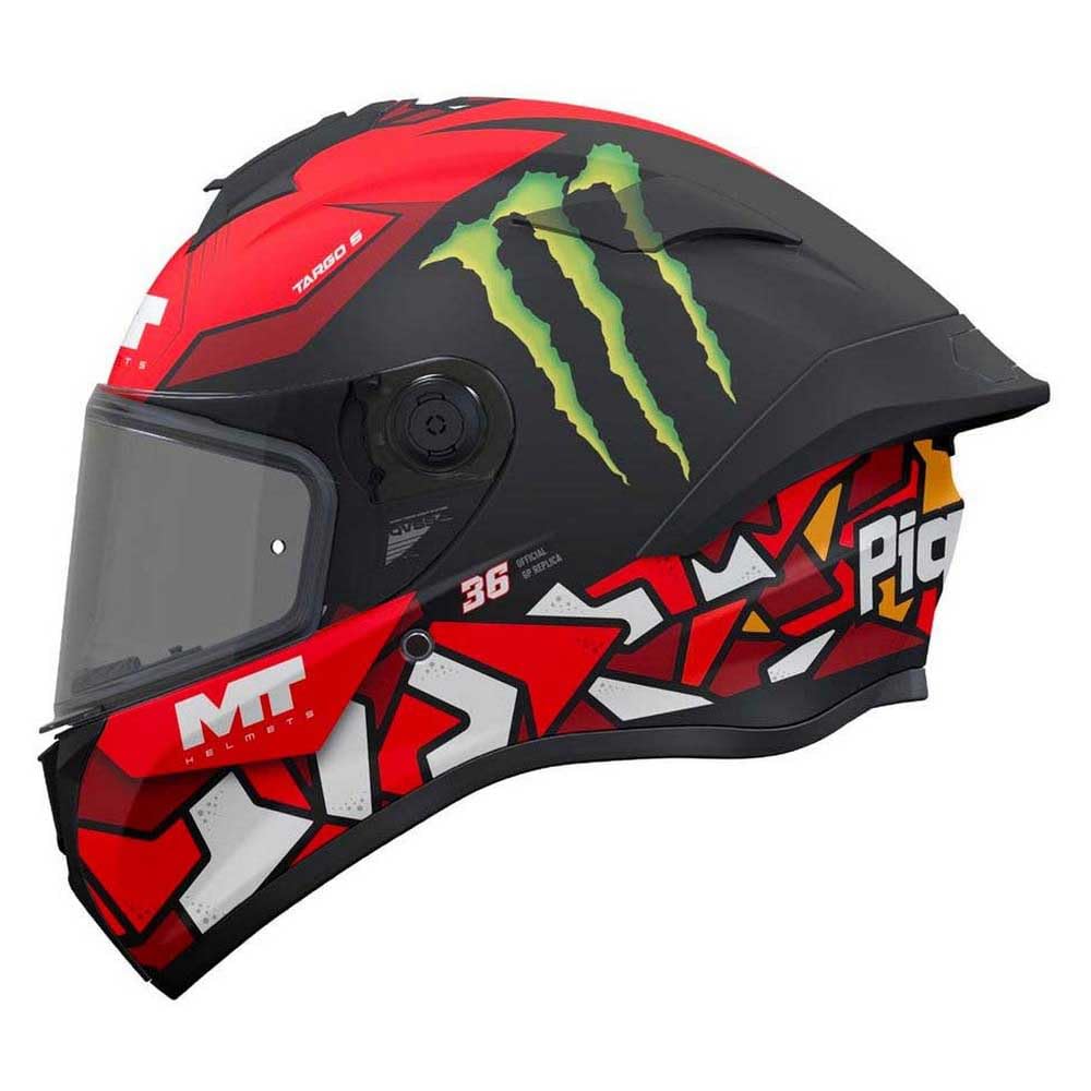 MT Helmets Targo S – Casco Moto Integral con Visor Solar Full Vision, Pantalla Compatible con Pinlock, Interior Lavable y Cierre Micrométrico | Calota HIRP | Homologado ECE 22.06 & DOT