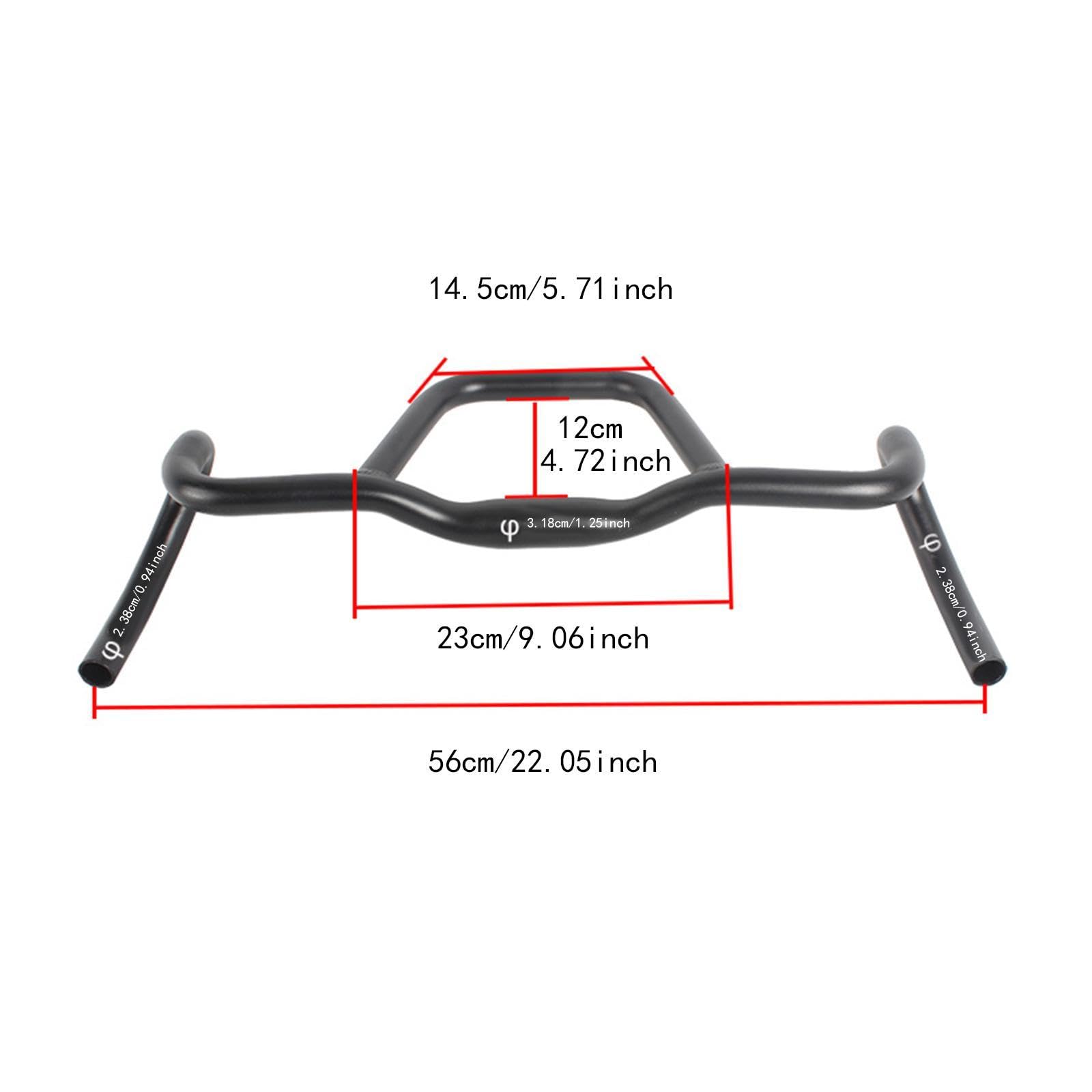 Aluminium Fahrradlenker mit Ergonomischem Design Und Antirutsch Beschichtung für Rennrad Und Geländefahrrad mit Leichter Konstruktion Und Stoßdämpfend
