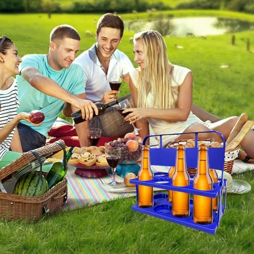 Panier à bière pliable pour 8 bouteilles avec poignée robuste - 5