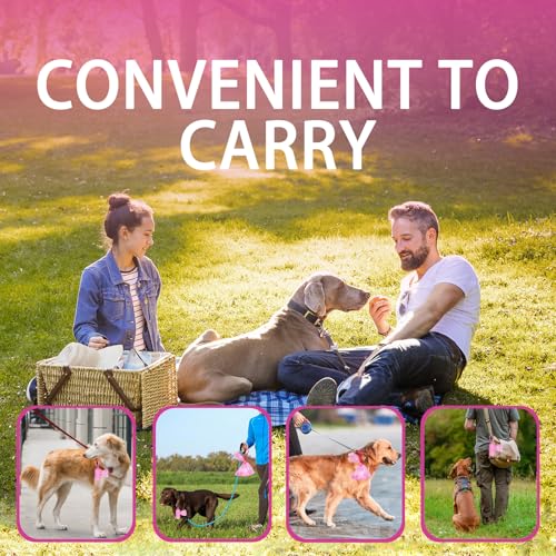 Image of HZDHCLH Poop Bags for Dogs Leak Proof Extra Thick Dog Poop Bags, Pink Cat's Paw 36 Rolls 9 inch x 13 inch Lavender Scented Pet Waste Bag, 540 Count