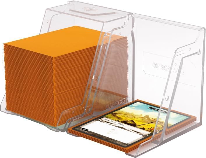 GameGenic Deck Box: Bastion XL Clear (100ct) – Durable and Sturdy TCG, OCG Card Storage – Compatible with Pokemon Yugioh Commander and MTG Magic: The Gathering Cards — view 6
