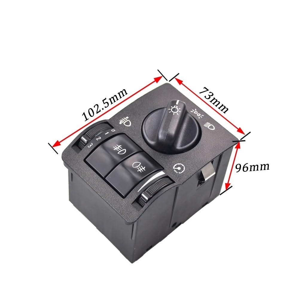 Automatic Headlamp Control Switch 90437440 Headlight Control Switch Head Fog lamp/Fit for Opel Vauxhall Vectra B 1995-2003 Astra G Zafira A 1998-2005 90437439