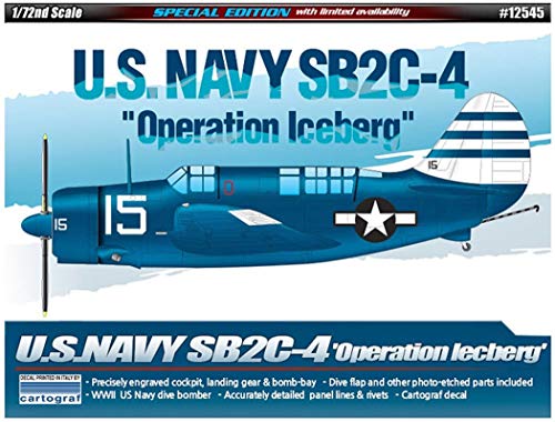 SB2C-4 USN Academy 1:72 gravure fine et détails fidèles Operation Iceberg
