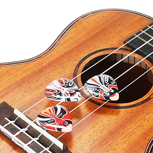 mewmewcat Choix, 3 pièces ABS Guitare médiators avec Masque d’opéra de Pékin ukulélé Choix de Doigt Accessoire d’instrument de Musique - Les Beatles, Paul McCartney, John Lennon, RIngo Starr, George Harrison mewmewcat Choix, 3 pièces ABS Guitare médiators avec Masque d'opéra de Pékin ukulélé Choix de Doigt Accessoire d'instrument de Musique – Image 7